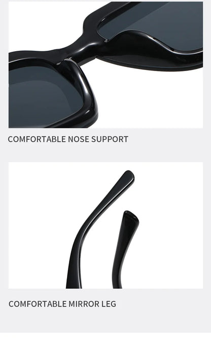 Luxury Glamour Brand Sunglasses for Women and Men Oversize Square Designer Sun Glasses Unisex Rimless Eyewear UV400