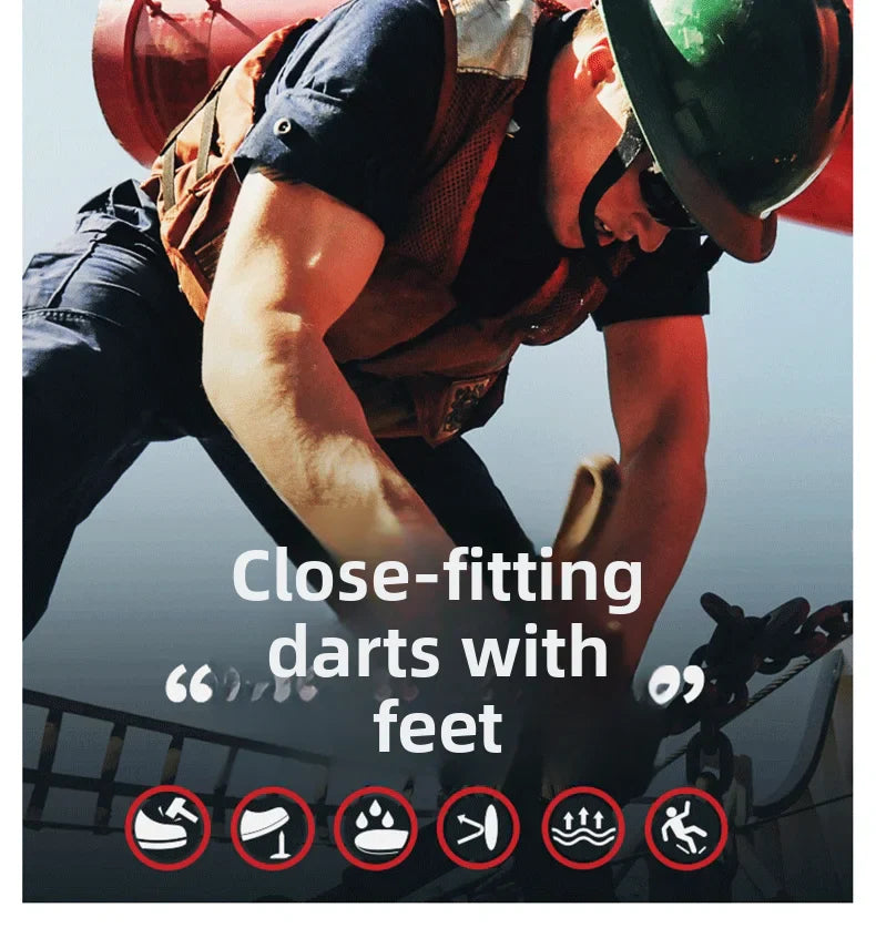 Summer Breathable Labor Protection Shoes Welding Work Shoes Anti Smashing Anti Piercing Lightweight Comfortable Footwear