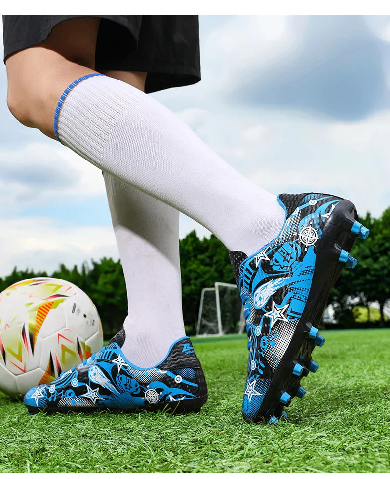 New Kids Soccer Shoes Men Original Football Shoes Indoor Professional Football Field Boots Society Cleats TF/AG Sneaker Non Slip