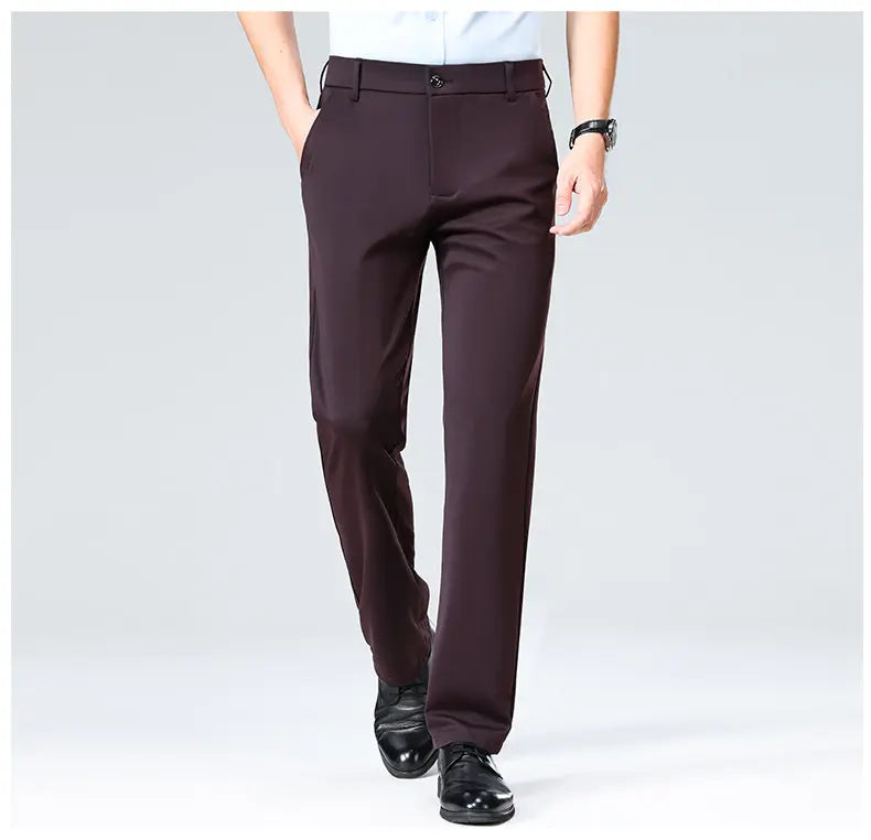 Four-Way Stretch Business Casual Pants for Men, Spring/Autumn Dress Pants, Men's Trousers, Formal Pants, Casual Elastic Dress Pa