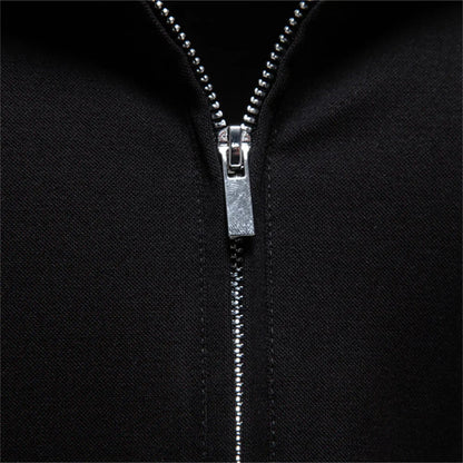 Men's Lightweight Breathable Polo Shirt Half Zipper Collar Solid Color Casual Summer Fashion Top