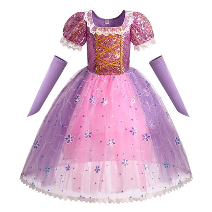 Baby Rapunzel Cosplay Costume Girls Little Mermaid Aurora Disguise Kids Ariel Sleeping Beauty Christmas Dress Princess Fantasy