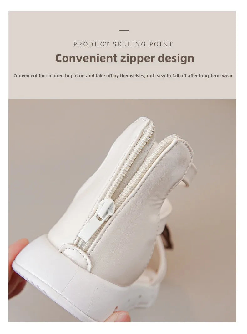 Girls Sandals Summer 2025 New Fashion Children Roman Shoes Middle and Large Children Soft Open Toe Little Girl Princess Shoes
