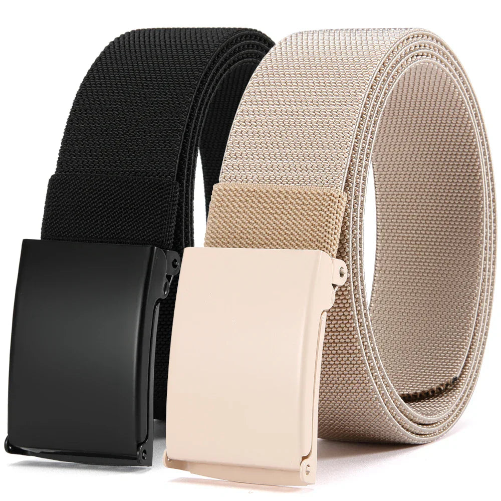 Men Female Belts Military Nylon Adjustable Belt Outdoor Travel Tactical Waist Belt with Plastic Buckle for Pants 125cm