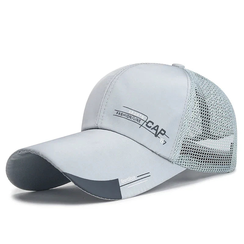Summer Mesh Baseball Cap for Men Adjustable Visor Hat Quick Dry Breathable Sun Hats For Women Men snapback Outdoor Sports caps