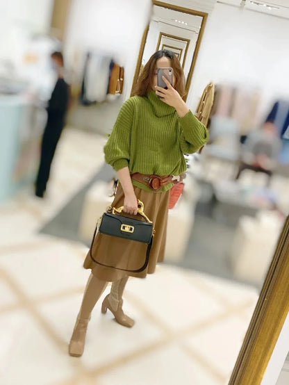 Square cowhide fashion personality versatile party shoulder bag with the same leopard handle bag high-end feeling women's bag.