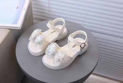 Kids From 2-9 Years Princess Shoes Summer Girls Sandals Casual School Kids Shoe Outdoor Beach Sandal Children's Student sneaker
