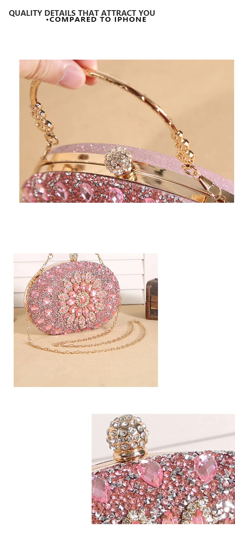 Cross-border explosive sunflower dinner bag Fashion banquet clutch bag Dress evening bag Diamond set bag European and American p