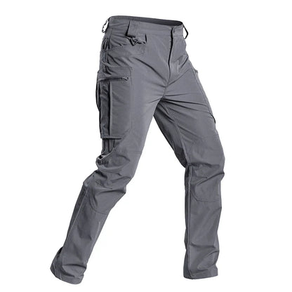 NewMen's Tactical Cargo Pants Waterproof Trousers with Multi Pockets for Outdoor Sports Hiking Hunting Fishing Work Casual Pants