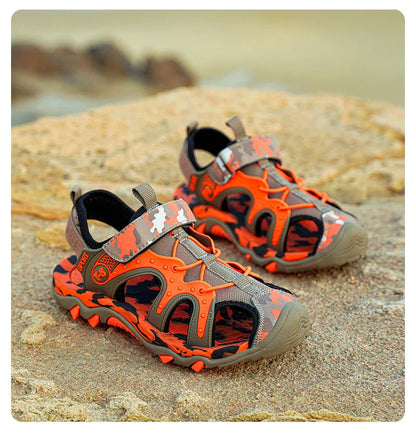 Outdoor Boys Sports Sandals Kids Summer Shoe Sneaker 2026 New Non-slip Soft Breathable Casual Walking Beach Water Sandal for Boy