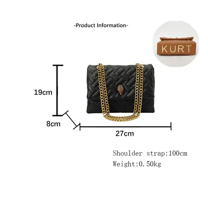 2026 New Chain Bag Textured Rhombus Embroidery Thread Single Bag Versatile Single Shoulder Crossbody Hot Selling Women's Bag