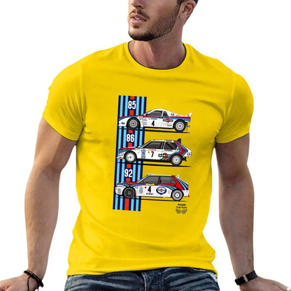 Lancia Martini trio T-shirt summer top graphics mens t shirts pack