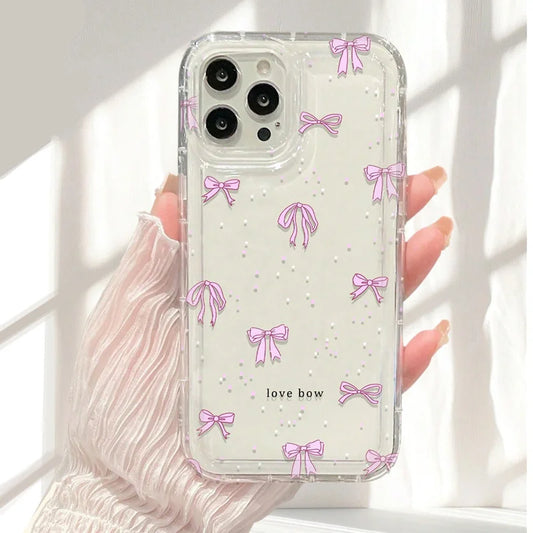 Case For iPhone 16 14 13 12 11 15 Pro Max SE XR X XS 7 8 Plus Transparent Tpu Shockproof Phone Cover