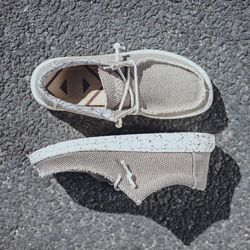 Summer Men's Canvas Shoes Denim Sneakers Men's Canvas Shoes Breathable Moccasins Vulcanized Shoes Men's Sneakers Shoes Plus Size