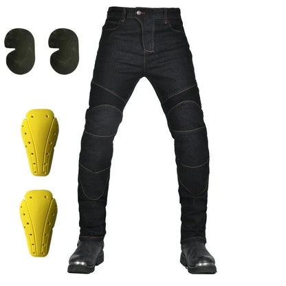 Calça Jeans Masculina para Moto, Antiderrapante, Resistente à Abrasão, para Todas as Condições Climáticas, Ajuste Clássico, Pronta para Corridas, Equipamento para Motociclistas