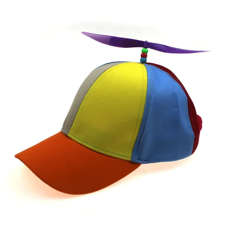 Hat Helicopter Propeller Adventure Dad Hat Rainbow Bamboo Dragonfly Baseball Cap For Adult Kids Boys Girls