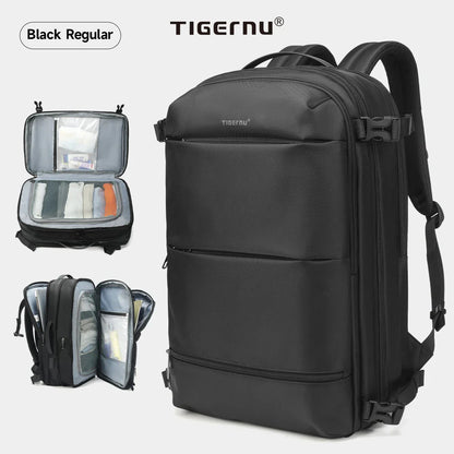 Vacuum Compression Backpacks Men Travel Backpack Expandable USB Bag Large Capacity 17 Laptop Bags For Schoo Cabin Bags