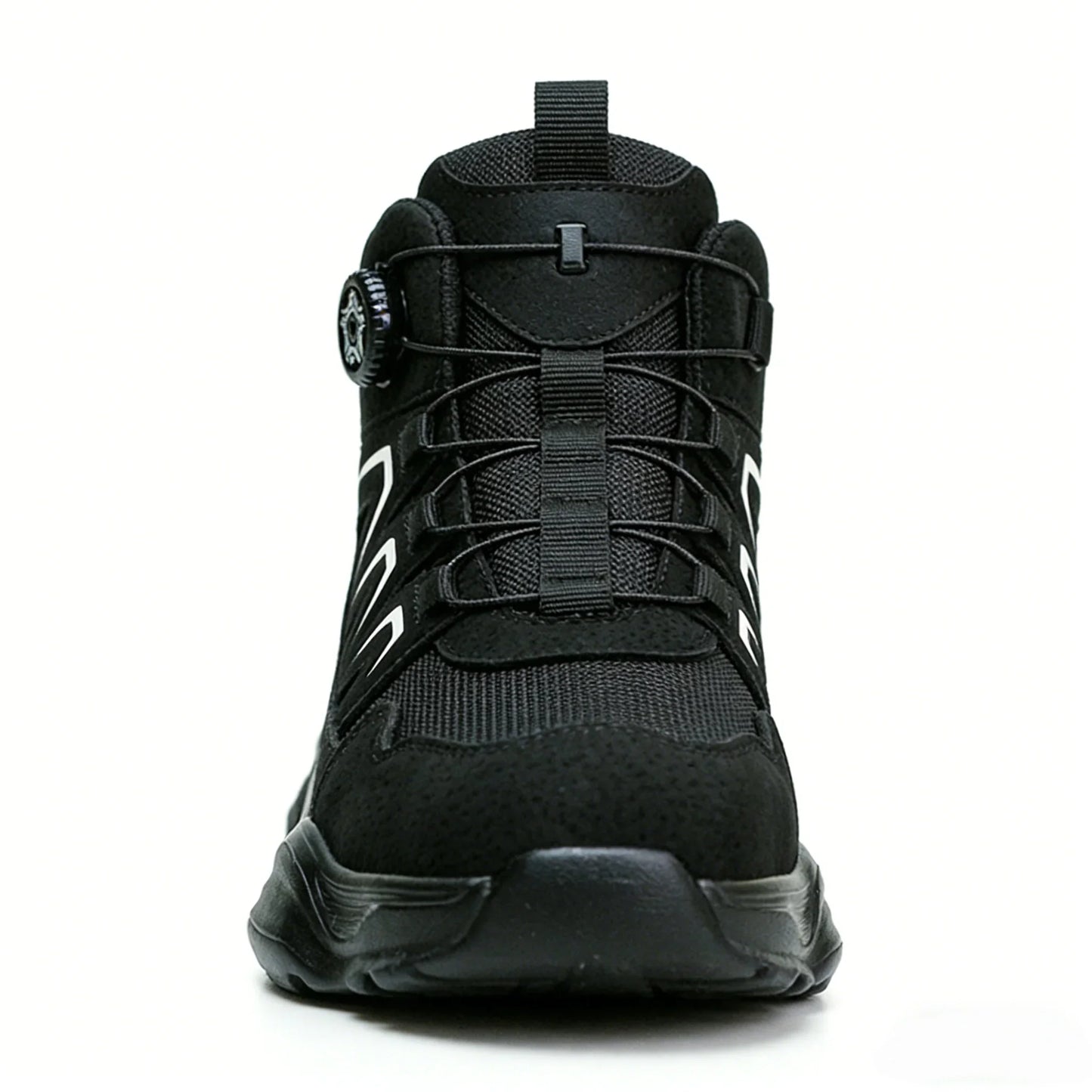 Rotating Button Fashion Sneaker Safety Shoes For Men Anti-Puncture Men's Work Shoes NO Slip Construction Working Boots Steel Toe