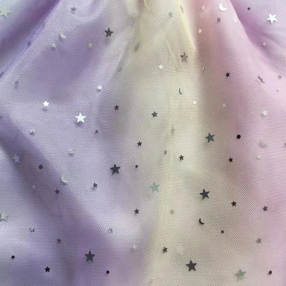 2PCS Baby Girl Princess Dresses + Headband Cartoon Gabby Cats for Kids Clothes Cosplay Costume Children Fly Sleeve Casual Dress