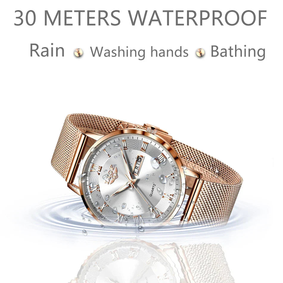 2024 New Watch Women Luxury Watches Ladies Creative Steel Women's Bracelet Watches Female Waterproof Clock Relogio Feminino