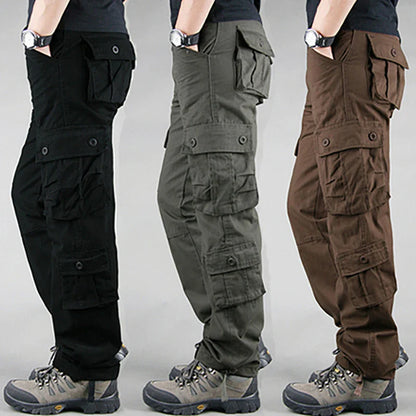 Men Pants Tactical Camouflage Overalls High Quality Cotton Multi-Pocket Trousers Sports Training Work Pants Joggers Men Clothing