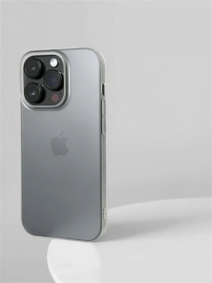 0.7 MM Ultra Thin Sand Blasting Frosted Matte Hard PC Case For iPhone 17 16 Pro Max 15 14 Plus 13 12 Simple Transparent HD Cover