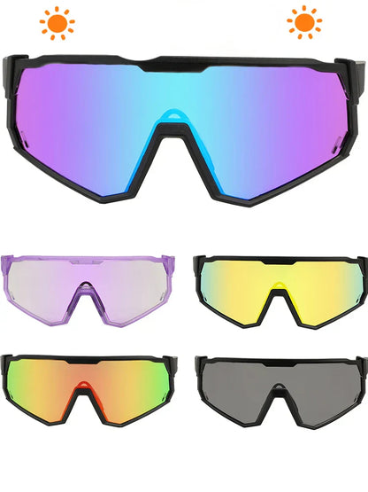Photochromic Cycling Glasses Men Mountain Bike Sunglasses Women Clear MTB Sports Goggles Bicycle Triathlon Running Baseball