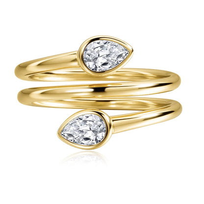 Pear Cut 4*6mm All Moissanite Rings for Women Luxury Quality Wedding Band Lab Diamond Solid 925 Sterling Silver Jewelry