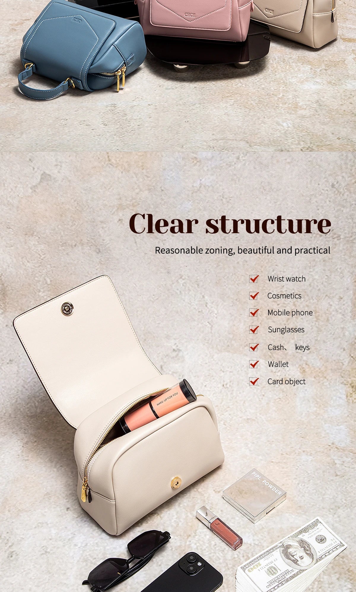 Women's Shoulder Bag Summer New Pink Crossbody Bag Magnetic Flip Cover Commuter Women's Bag