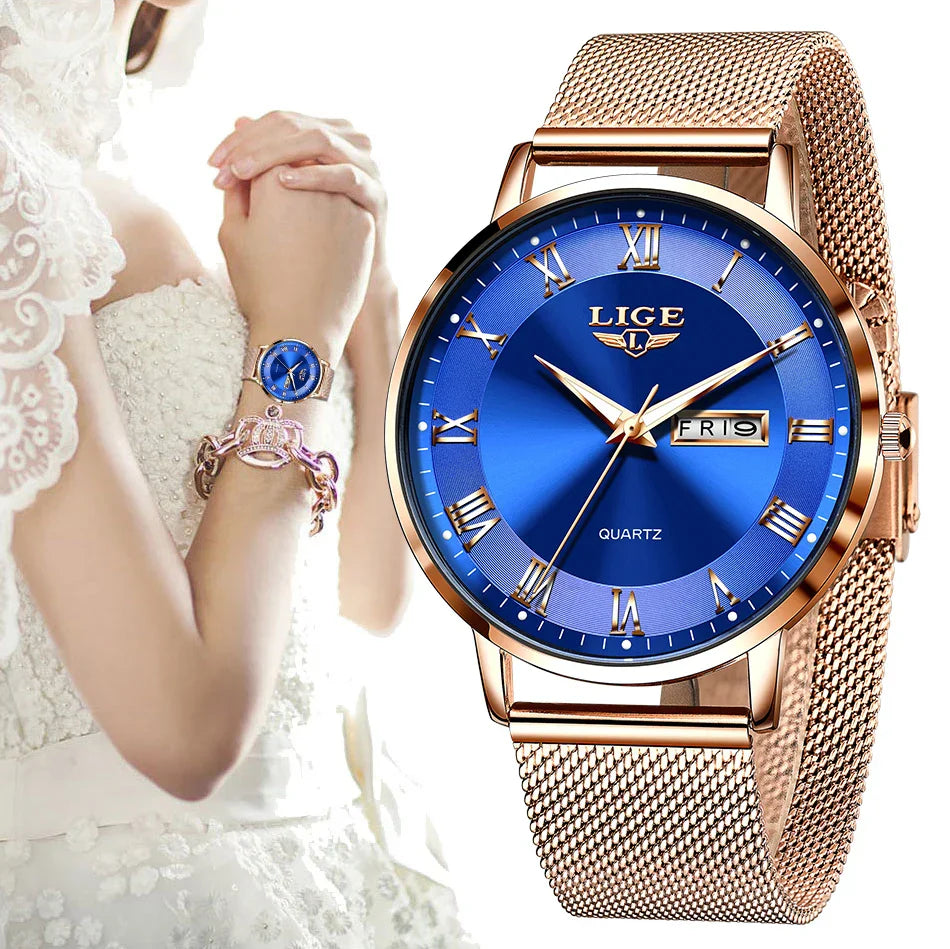 2024 New Watch Women Luxury Watches Ladies Creative Steel Women's Bracelet Watches Female Waterproof Clock Relogio Feminino