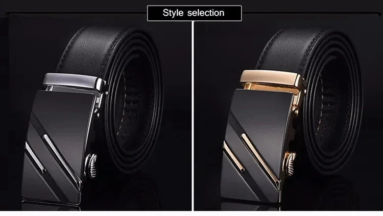 Belts Famous Brand Designer Belt Men Plus Size 130 140 150 160 170cm High Quality PU Leather Luxury Belts Metal Automatic Buckle