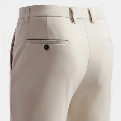Men's Stretchy Casual Pants Business Suit Pants Spring Summer Breathable Dress Pants Full Length Homme Work Trousers
