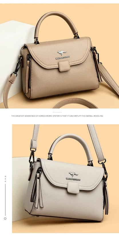 Authentic High Quality Soft Leather Luxury New Designer Fashion Casual Women's Shoulder Bag Handbag Crossbody Bags for Women2024