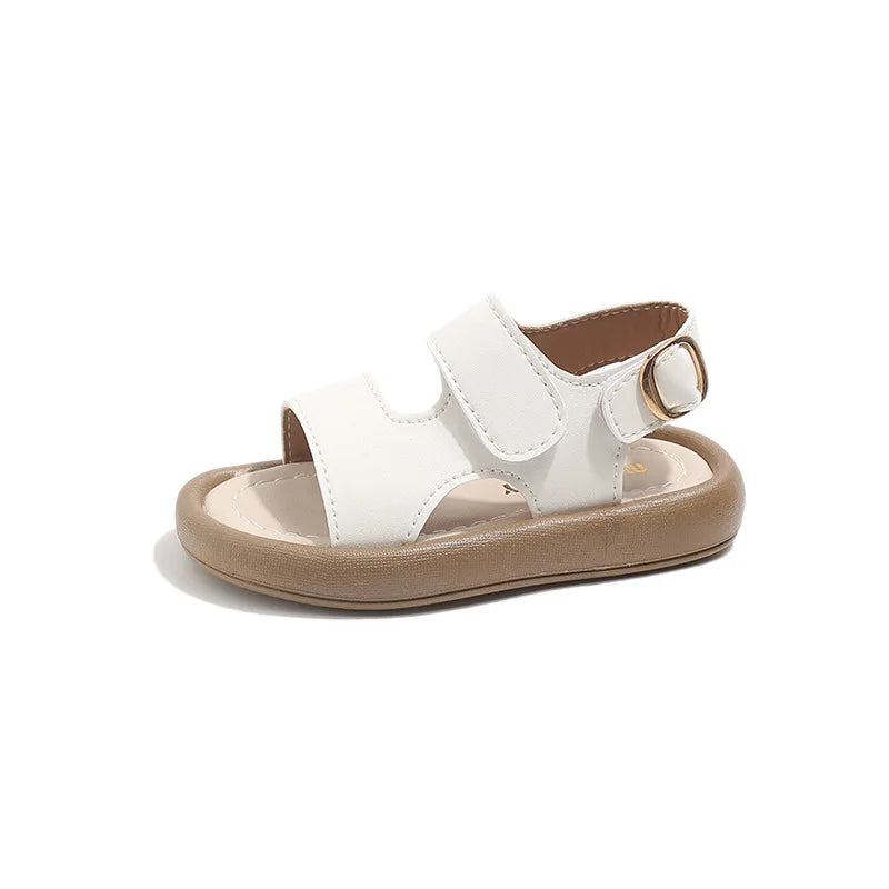 2026 Children Casual Beach Shoes for Girls Boys Summer New Fashion Korean Style Soft Sole Anti-slippery Versatile Roman Sandals