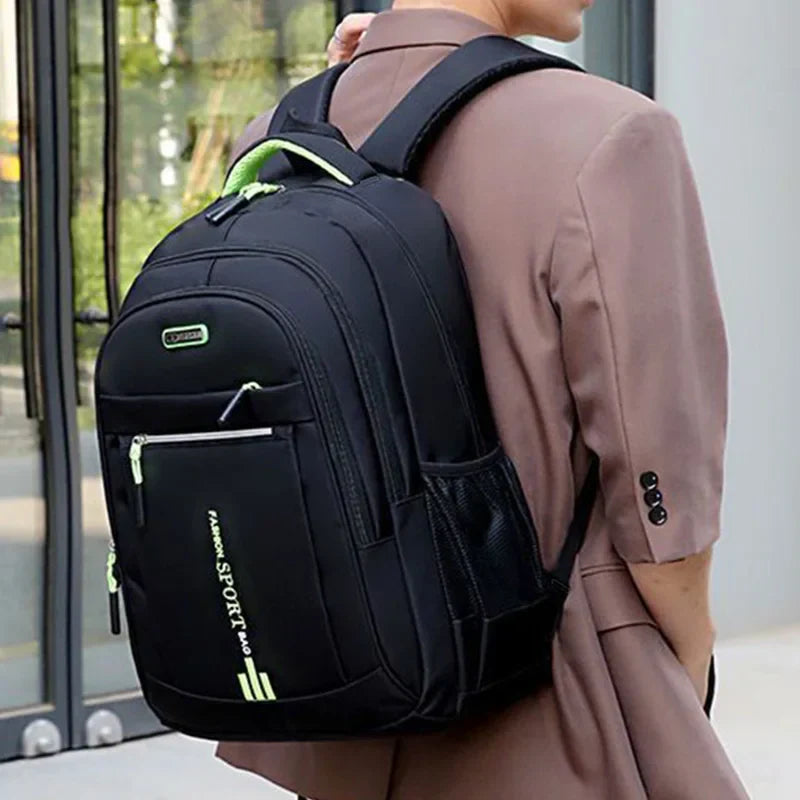 Spring new backpack male leisure business travel backpack Large capacity junior high school bag female computer men's bag