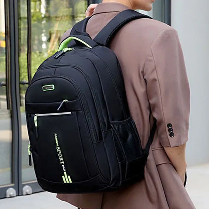 Spring new backpack male leisure business travel backpack Large capacity junior high school bag female computer men's bag