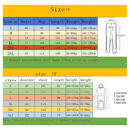 Autumn Men Gray Blue Casual 2PC Sets Trend Hoodie Tops Slim Pants Warm Sweatshirts Street Fashion Concise Printed Sports Suit