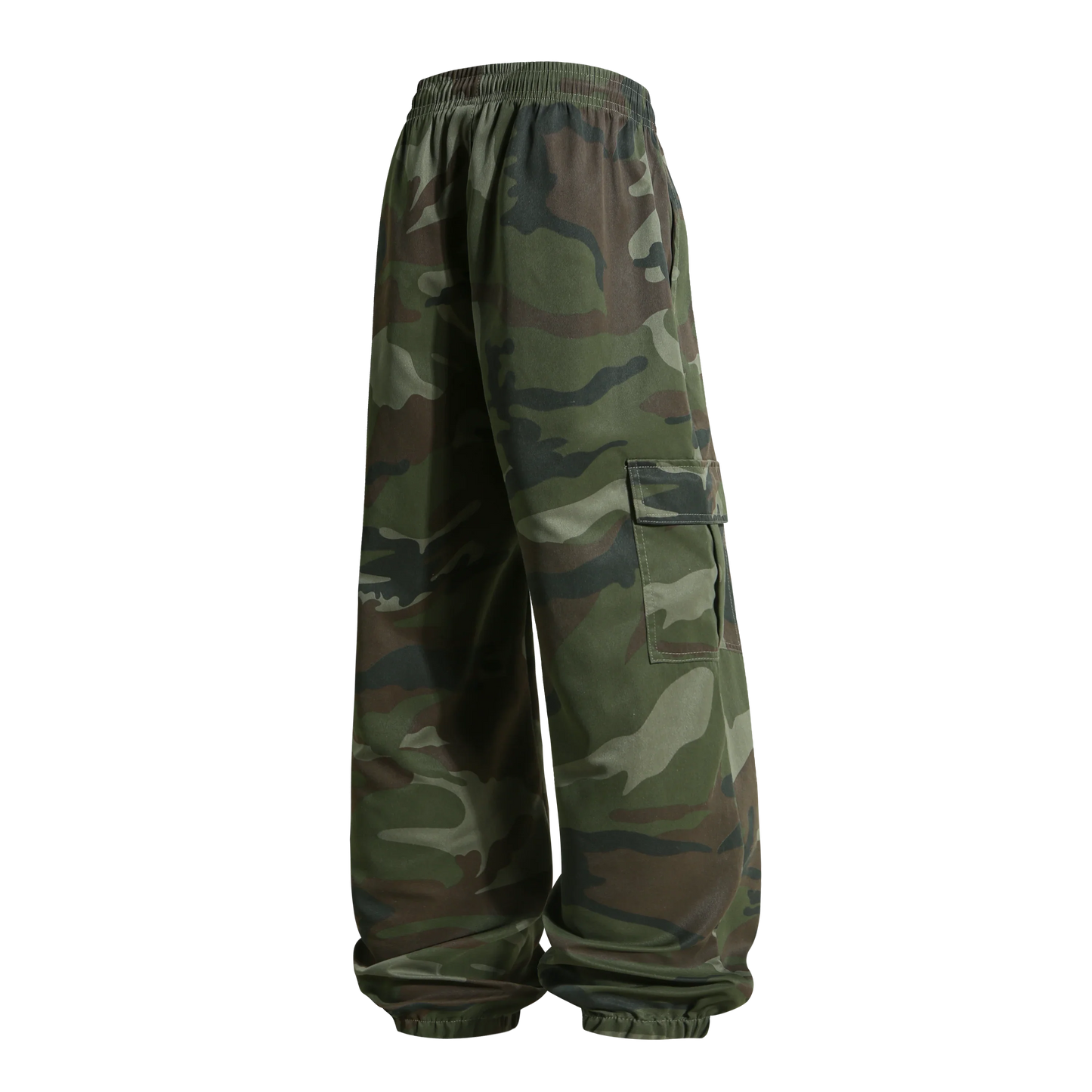 Men's  Camouflage Cargo Pants Sweatpants Outdoor Bunched Long Trousers  Casual Autumn Multi-Pocket Durable Workwear Male Trouser
