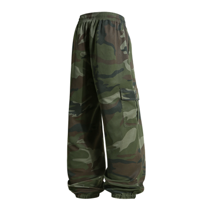 Men's  Camouflage Cargo Pants Sweatpants Outdoor Bunched Long Trousers  Casual Autumn Multi-Pocket Durable Workwear Male Trouser