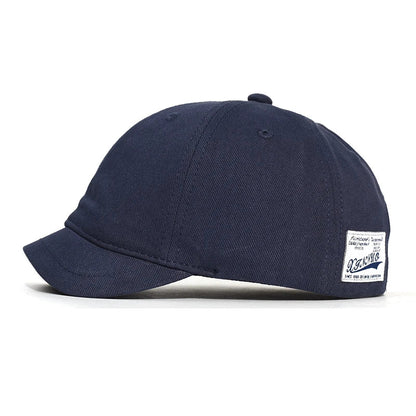 Short Brim Cotton Baseball Cap Men Women Casual Vintage Dad Hat Adjustable