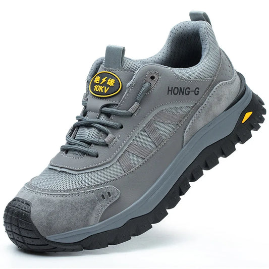 Lightweight Steel Toe Cap Shoes 10KV Anti Slip Comfortable Wear-Resistant Insulation Anti Smashing Piercing for Safety Workwear