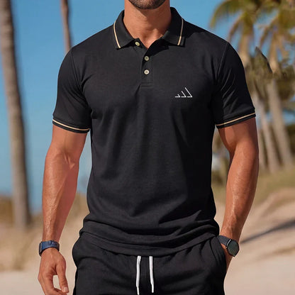 Men's Casual Polo Shirt Summer Streetwear Short Sleeve Business Casual Tops Quick-Drying Breathable Clothing POLO Shirt
