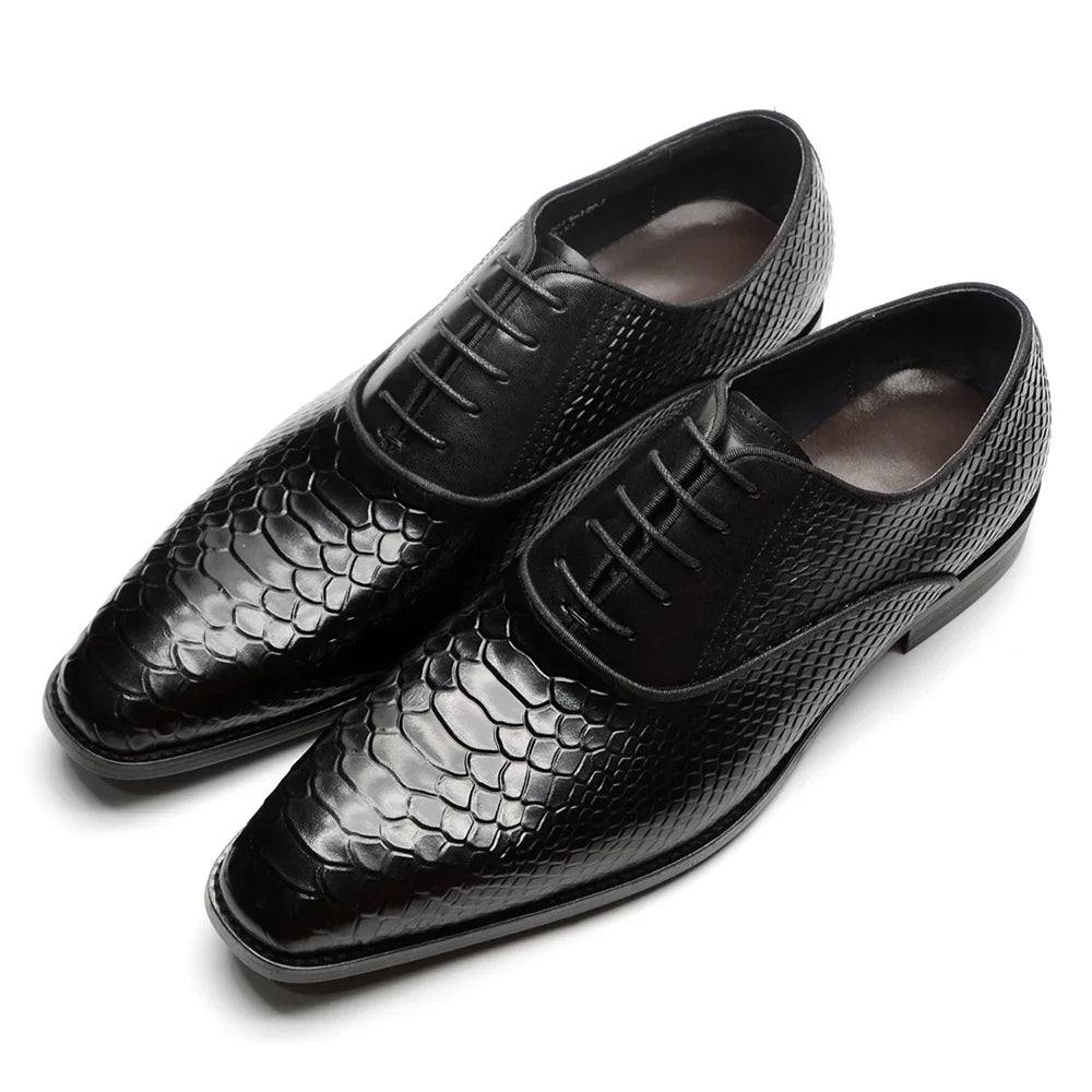 2026 Classic Luxury Designer Newest Men Dress Shoes Handmade Genuine Leather Lace-up Fashion Business Oxford Formal Suits Shoe