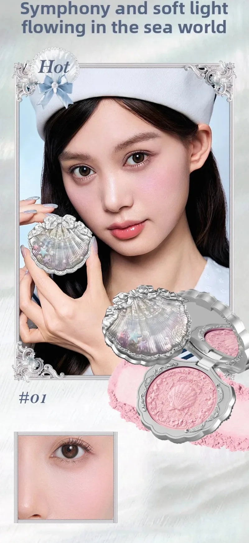 All In One Makeup Set Gift Box Garden Cushion Cream Foundation Matte Blush Long Lasting Velvet Lip Cream With Bag