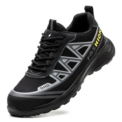 Fashion Sports Shoes Work Boots Puncture-Proof Safety Shoes Men Steel Toe Shoes Security Protective Shoes Indestructible