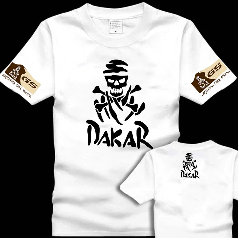 Off-road E-family Cotton Motorcycle T-shirt BMW Printing Short-sleeved Locomotive Racing Car Mercedes-Benz Audi Men's Clothing