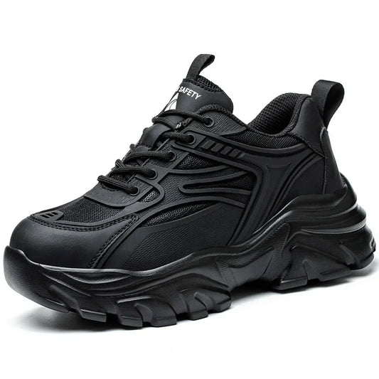 Women Safety Shoes For Work Safety Boots Breathable Steel Toe Puncture Proof Sport Work Sneakers Construction Tactical Boots