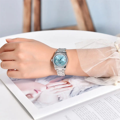 2025 New 32MM Women's Wristwatch Elegant Luxury Quartz Watch For Women Fashion Waterproof Watches Sapphire Clock
