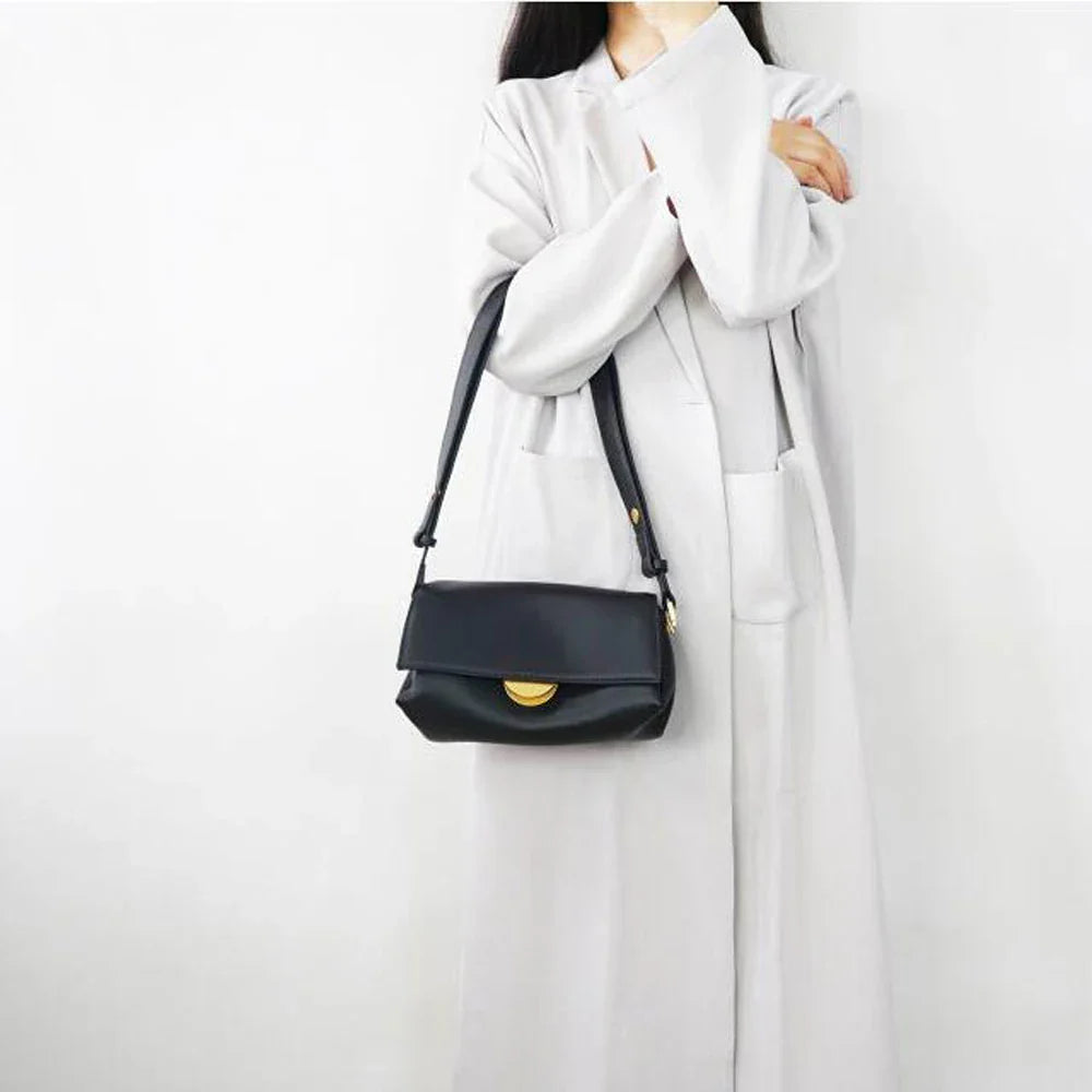 Leather Shoulder Bag for Women, Crossbody Bags, Multi Pockets, Adjustable Strap Purse, Luxury Handbag, Brand Design, Fashion