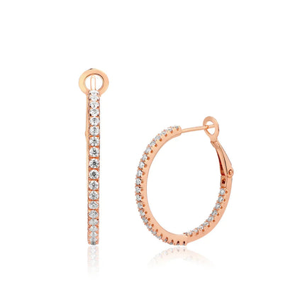 Moissanite Hoop Earrings for Women 1.5mm D Color 925 Sterling Silver Plated Yellow Diamond Earring Wedding Fine Jewelry